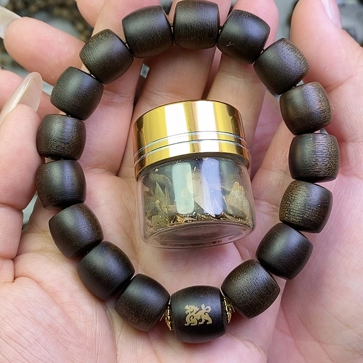 沉香碎屑沉香越南芽庄白棋楠1.2桶珠