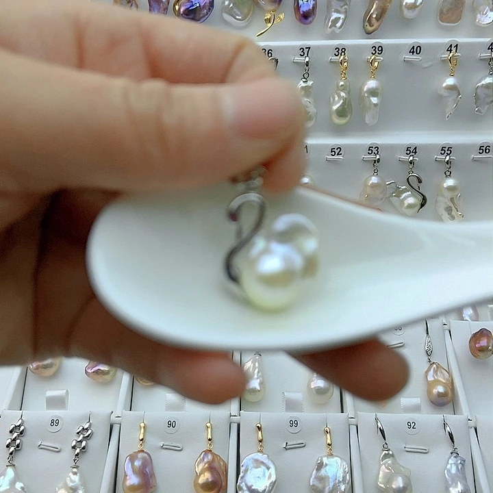 淡水珍珠颈饰银S925镶嵌