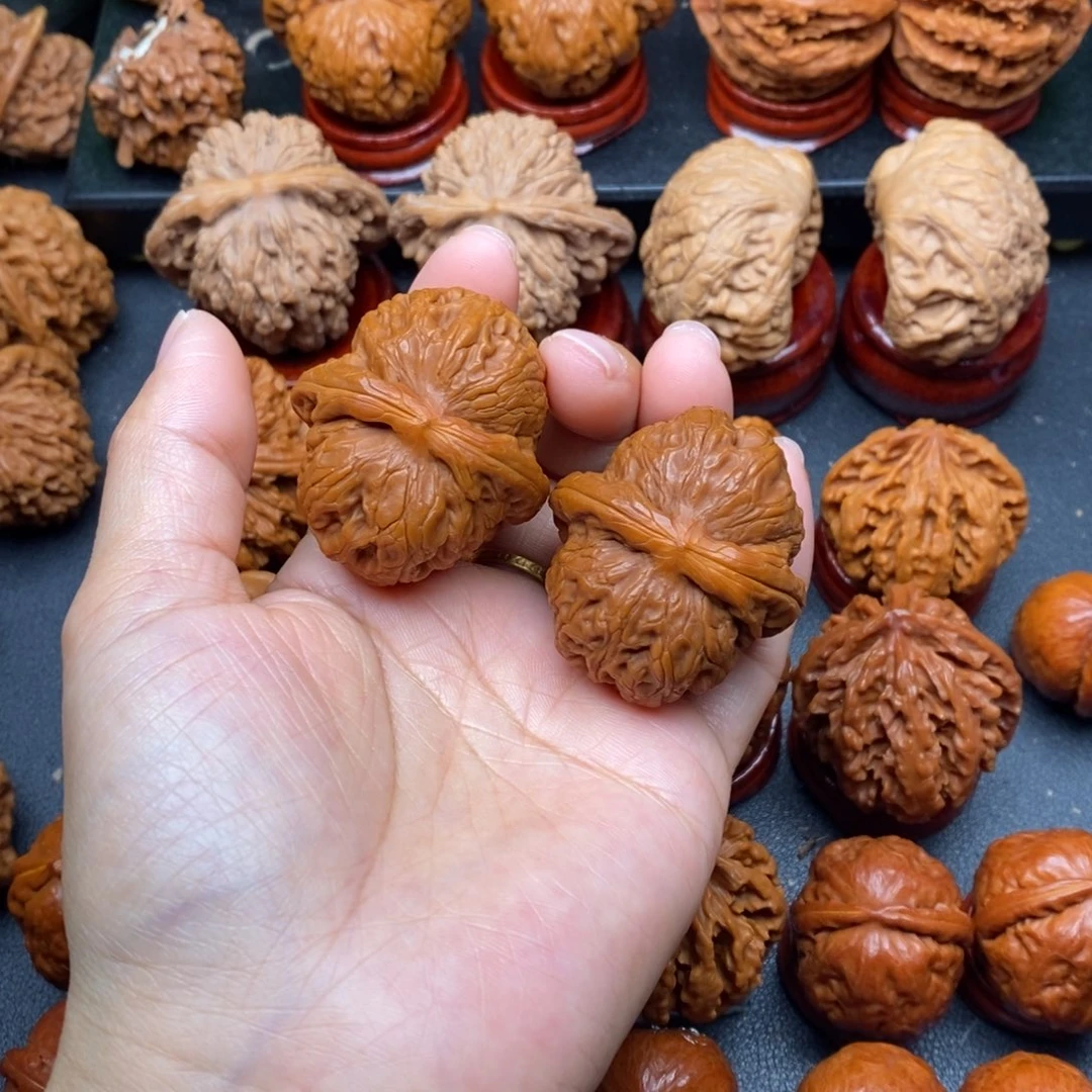 文玩核桃把件41平谷元宝