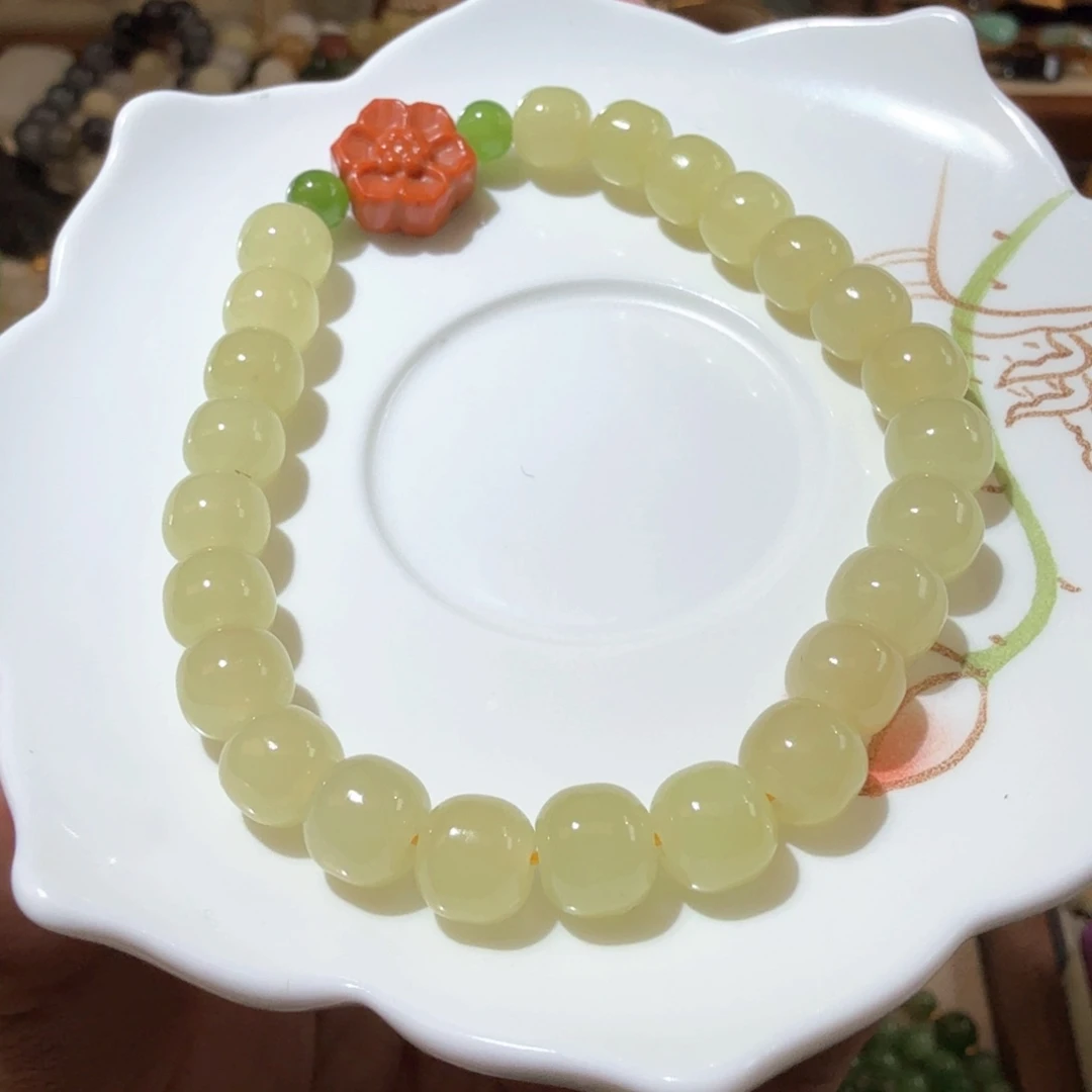 和田玉（黄玉）未镶嵌手链