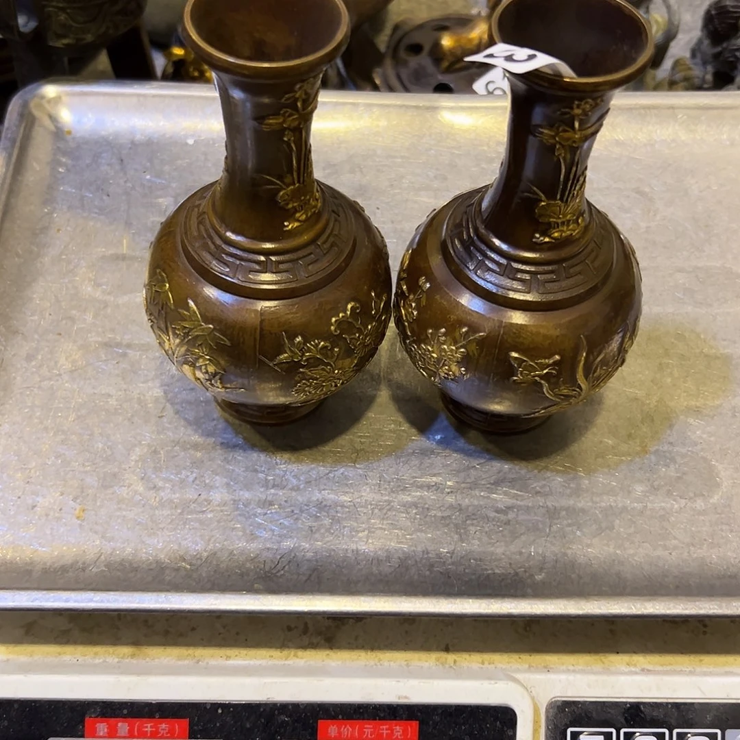 黄铜摆件，文房摆件