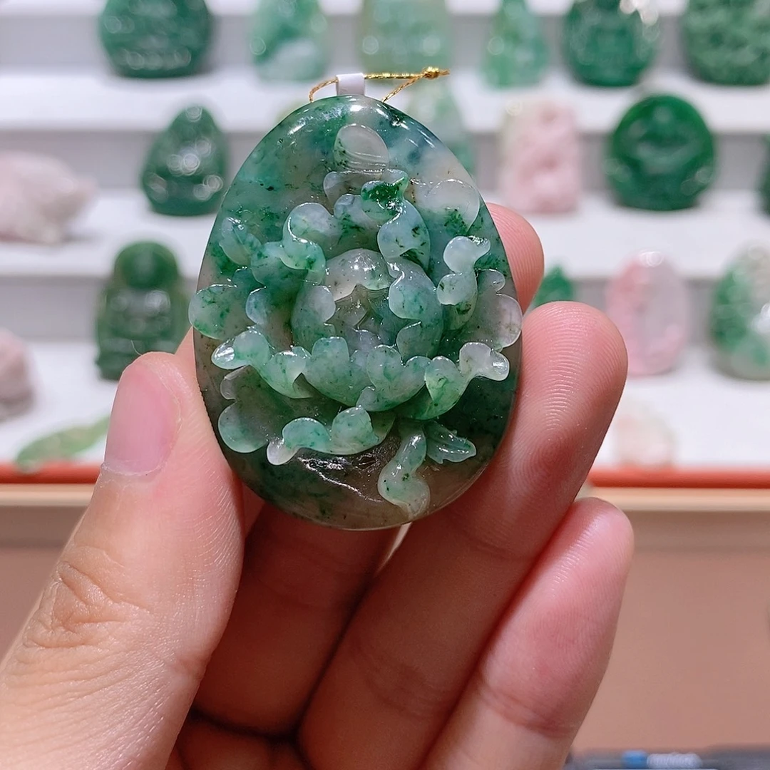 独山玉未镶嵌吊坠