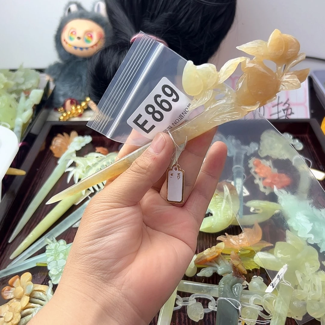 合金蛇纹石玉发饰ᝰ**迷