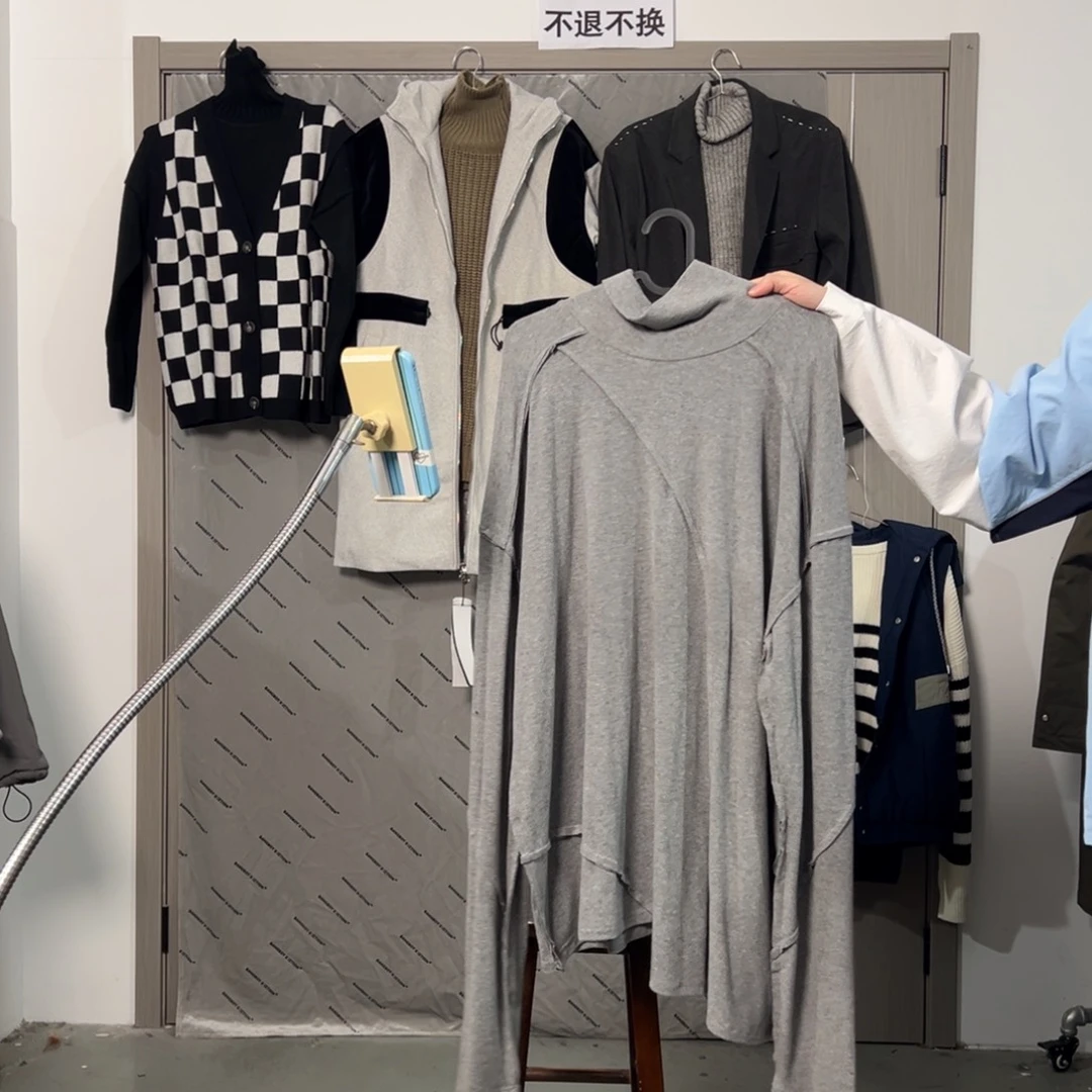 潮流时尚灰色打底无帽l码