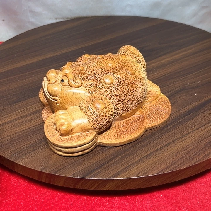 用***9柏木（崖柏）崖柏手工雕刻呱呱