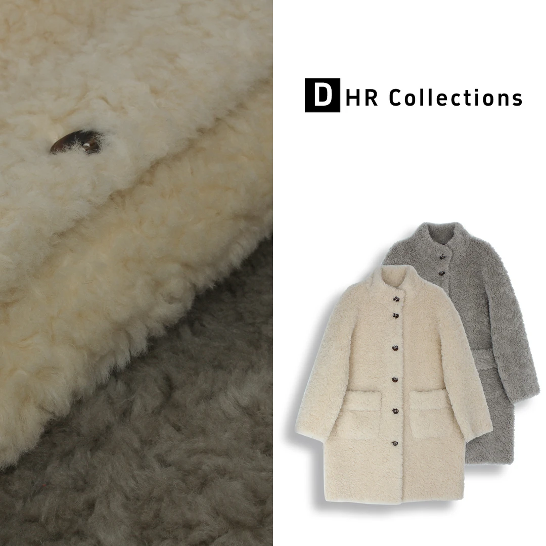 DHR COLLECTTIONS豆豆【】冬季厚款草草皮毛一体短外套女-D7782