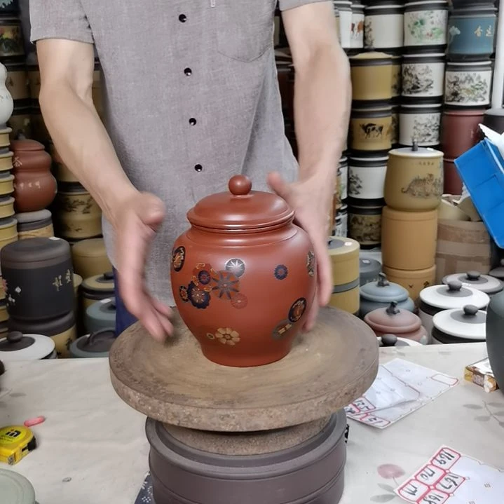 紫砂茶叶罐吸力罐黑标133