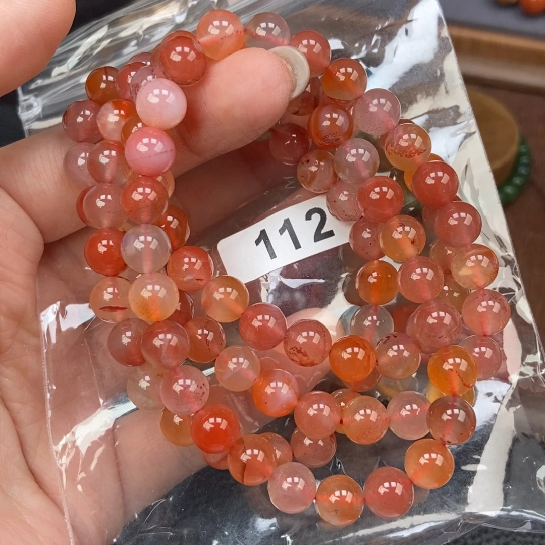 南红玛瑙未镶嵌手链卡7.5