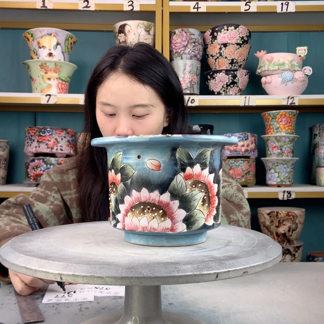 罐景德镇手工瑕疵577