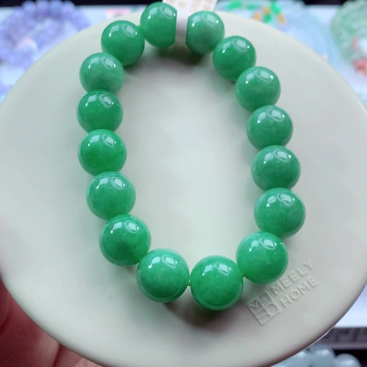 翡翠未镶嵌手链卡12.4