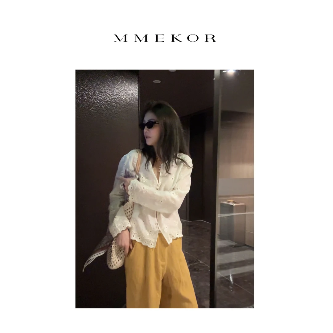 MMEKOR“贝蒂新衣”衬衫 2025新款千金玛德琳气质上衣 89675