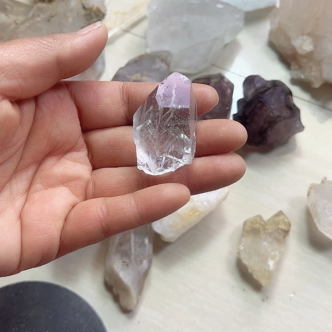 水晶天然水晶原石未镶嵌爱***志