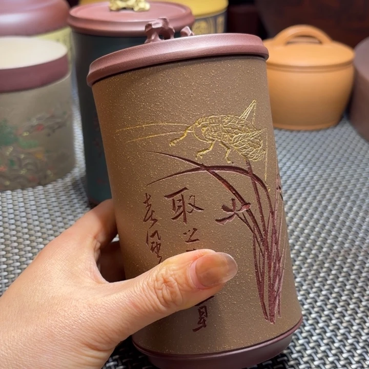 紫砂茶叶罐中高端紫砂茶叶罐