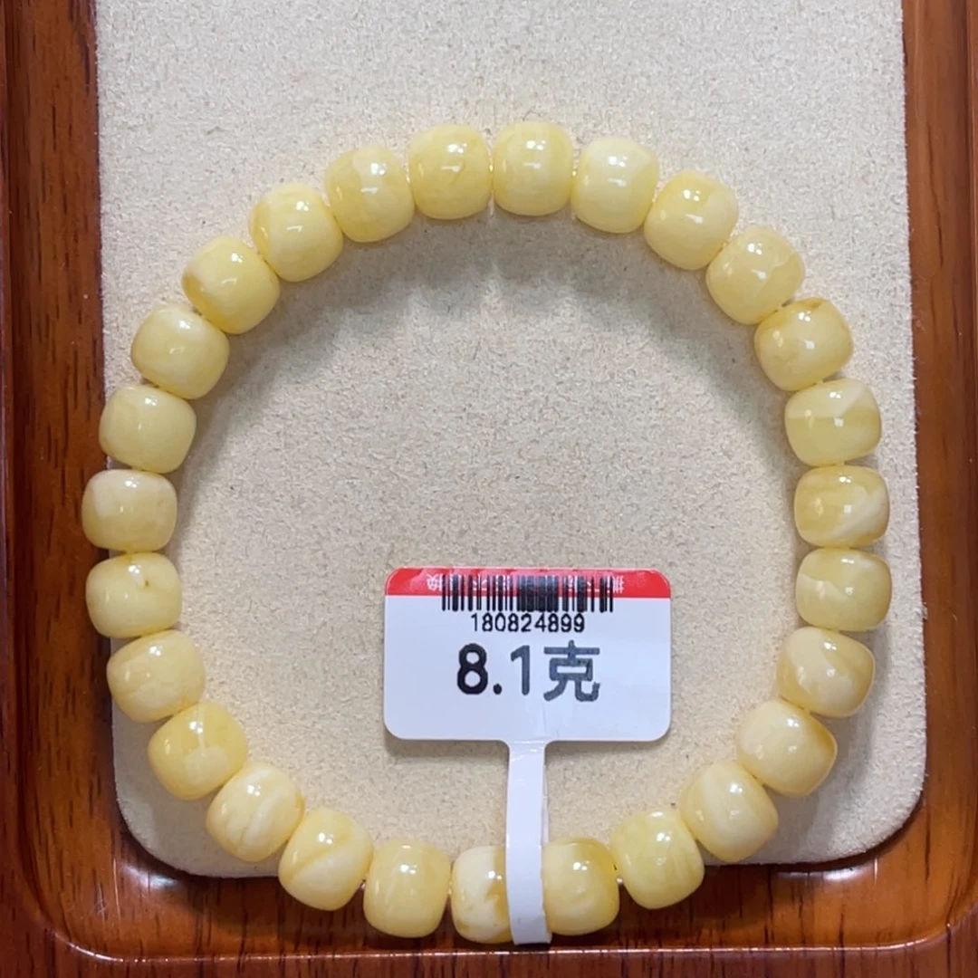 未镶嵌蜜蜡手链蜜蜡