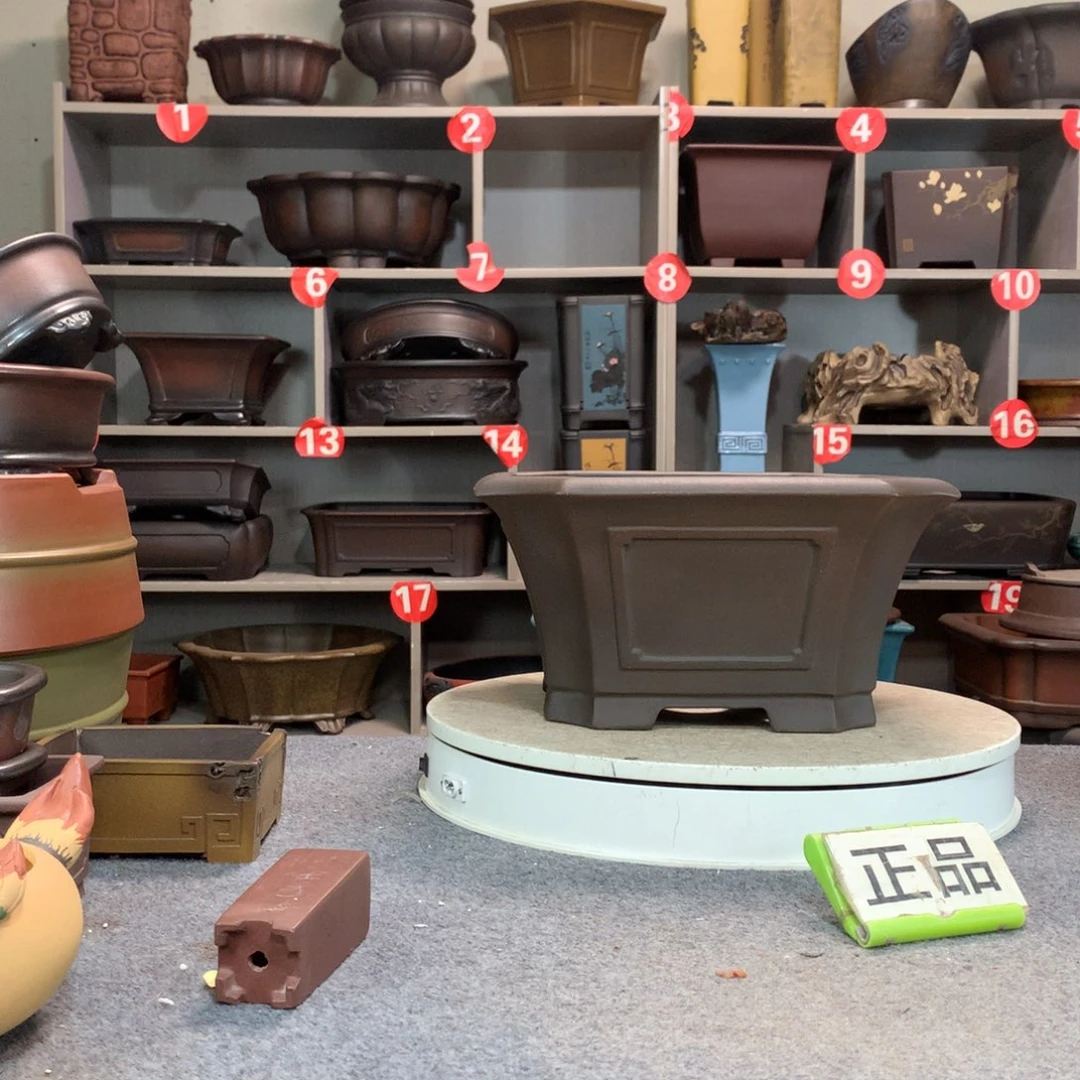 宜兴紫砂花盆精品