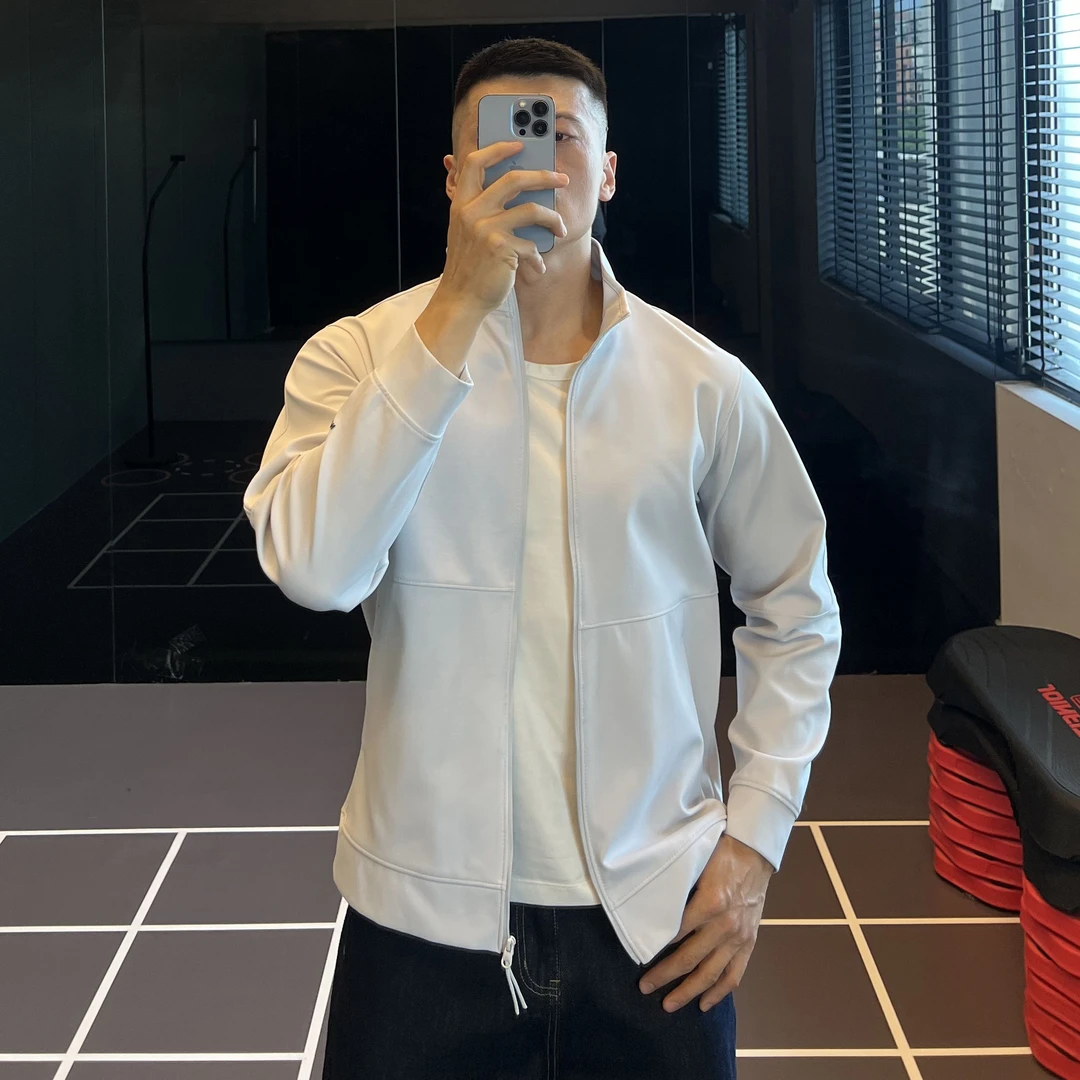 IRONTRAP小立领通勤百搭夹克男士休闲基础外套运动简约上衣秋冬季