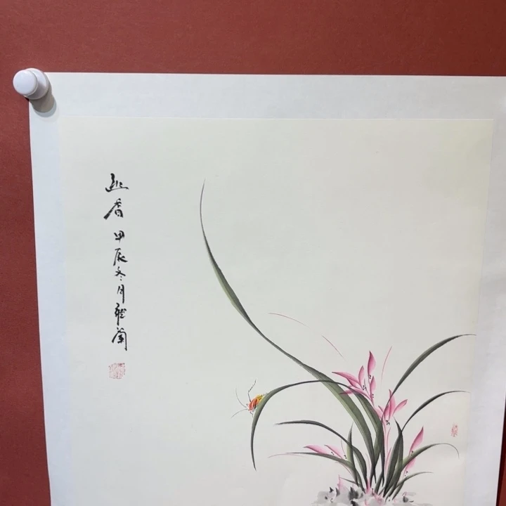 国画听兰老师花鸟
