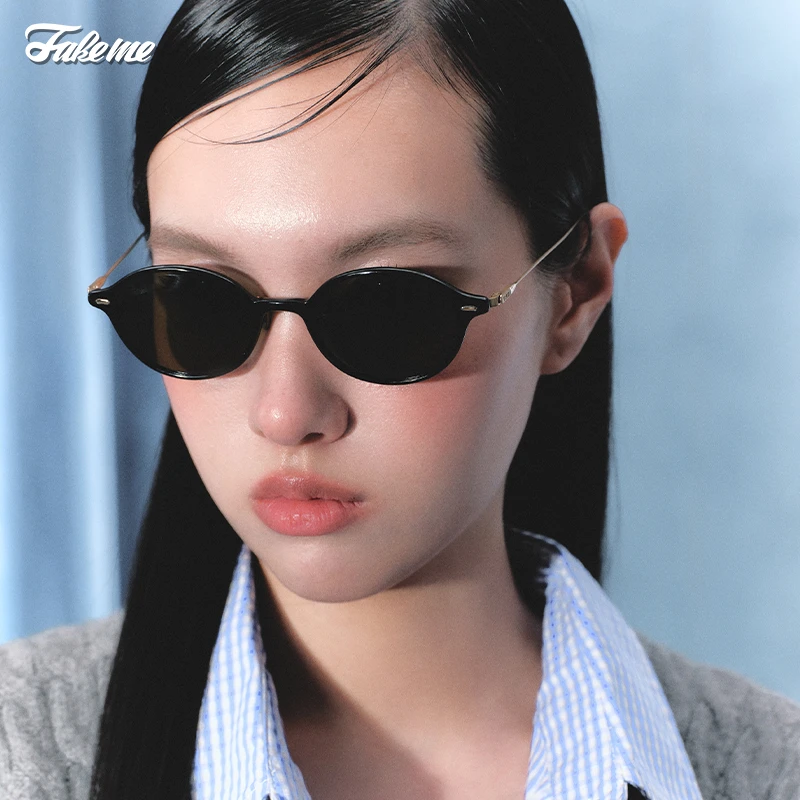 Fakeme（达人专属）2025新品超轻板材β钛拼接防紫外线太阳镜 kate