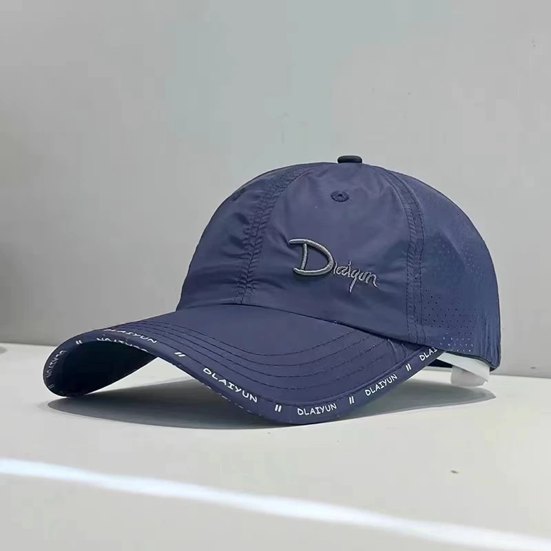 男士新款夏季薄款防晒棒球帽速干透气鸭舌帽男女户外钓鱼遮阳帽子