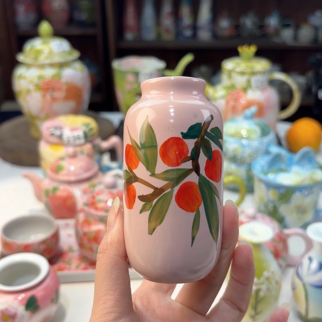 景德镇手绘高温釉下彩陶瓷茶具