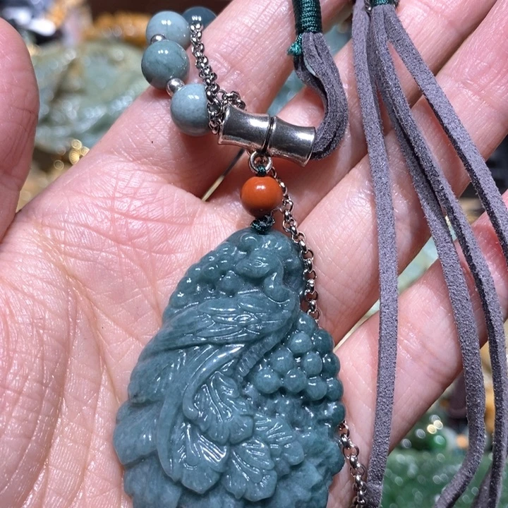 岫玉毛衣链未镶嵌