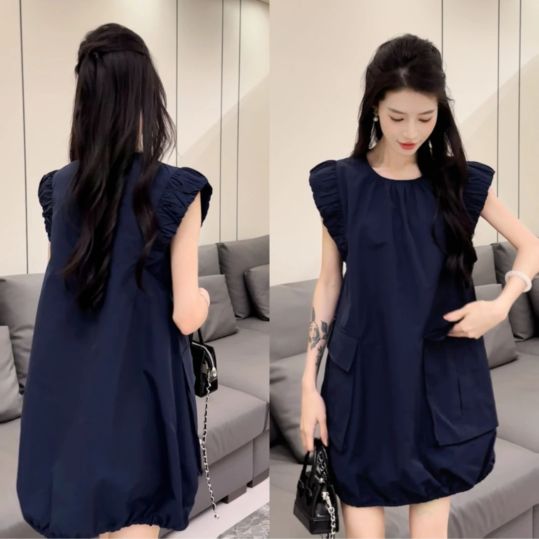 【温小柔定制.悦已至上】2025夏季新款韩版宽松时尚连衣裙