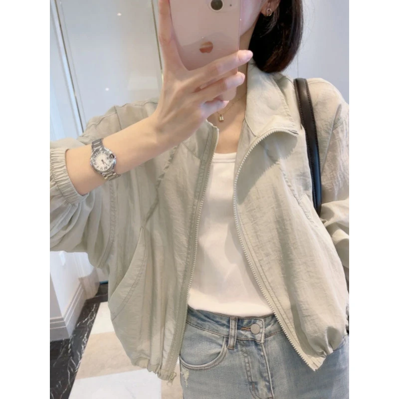 防晒衣女2025夏季新款慵懒风法式休闲时尚轻薄透气防晒衣短外套女