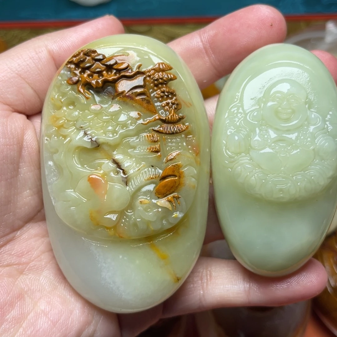 瀟***雨石材天然方解石手把件不退换