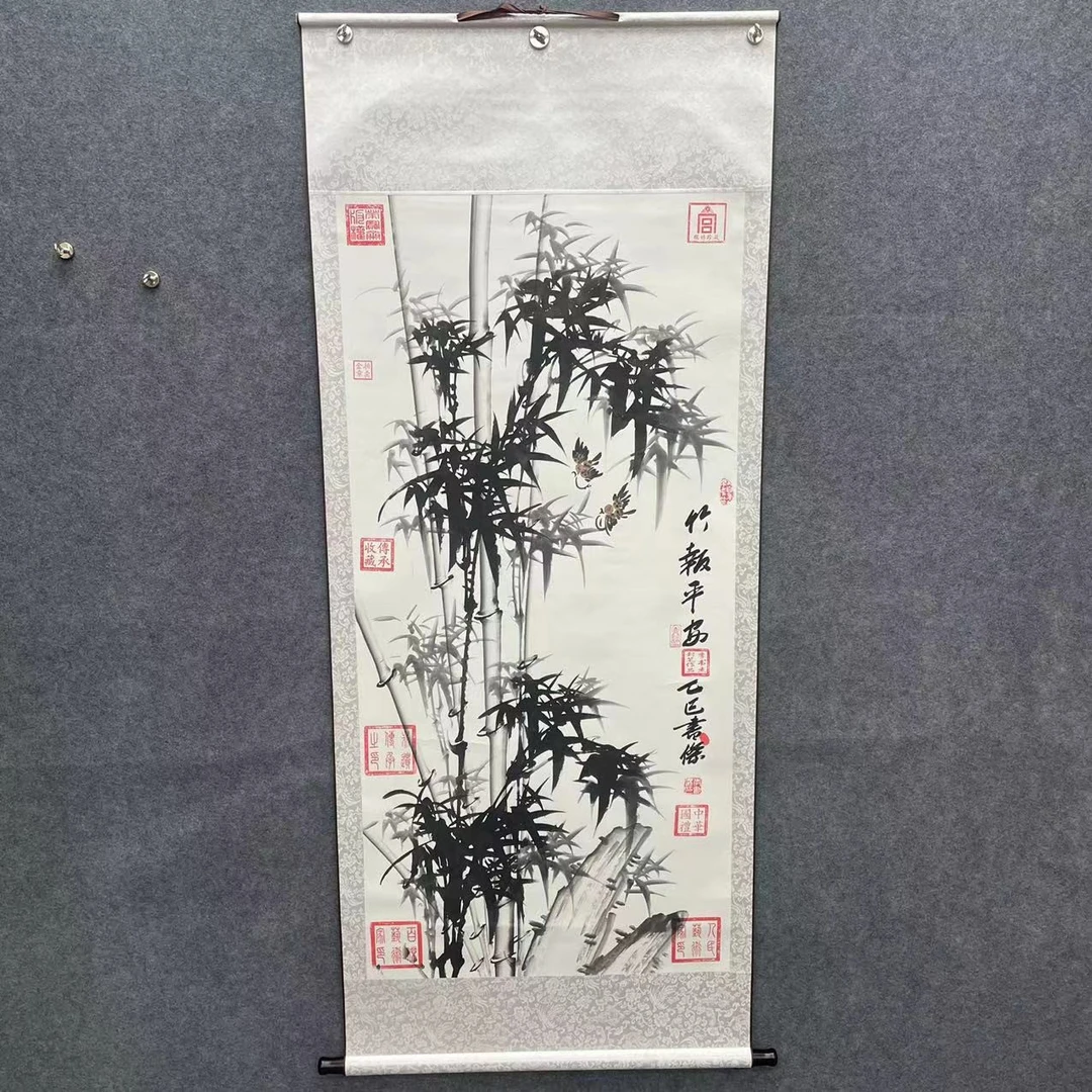 李书杰——竹报平安竖轴——精品国画——170cmX70cm
