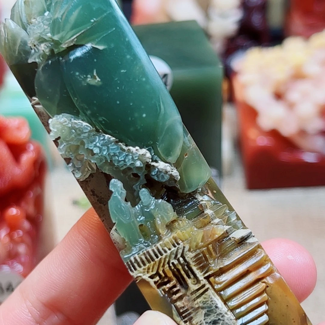 寿山石印石掘*汉寿山石印章