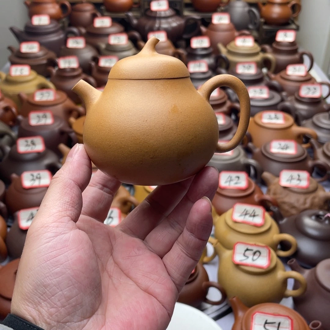 紫砂茶壶宜兴紫砂半手工