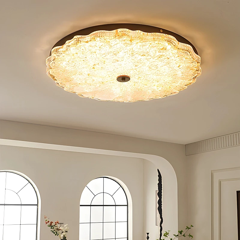 法式中古卧室灯吸顶灯美式复古设计师款南洋风房间书房灯具全光谱