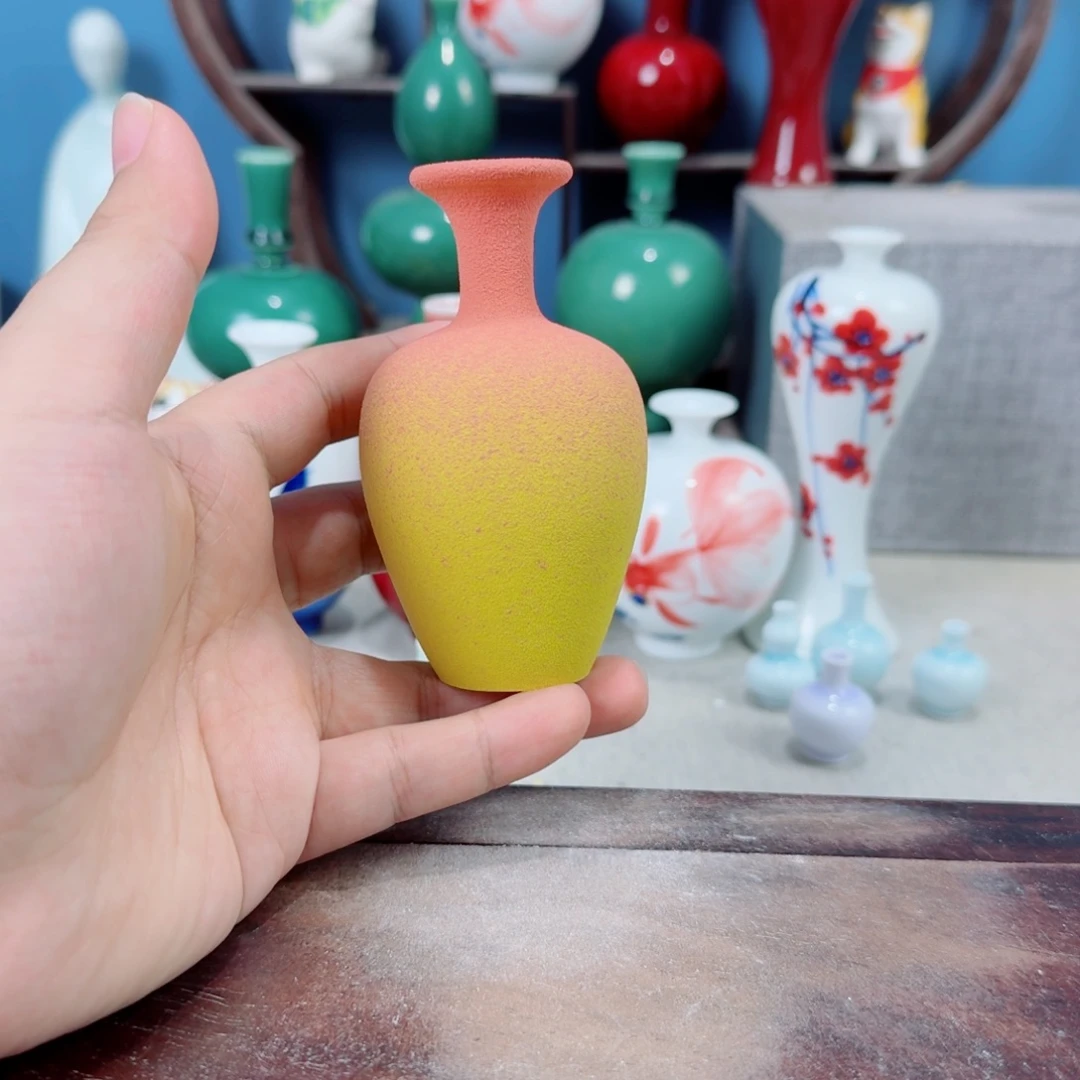 陶瓷手工小花器摆件