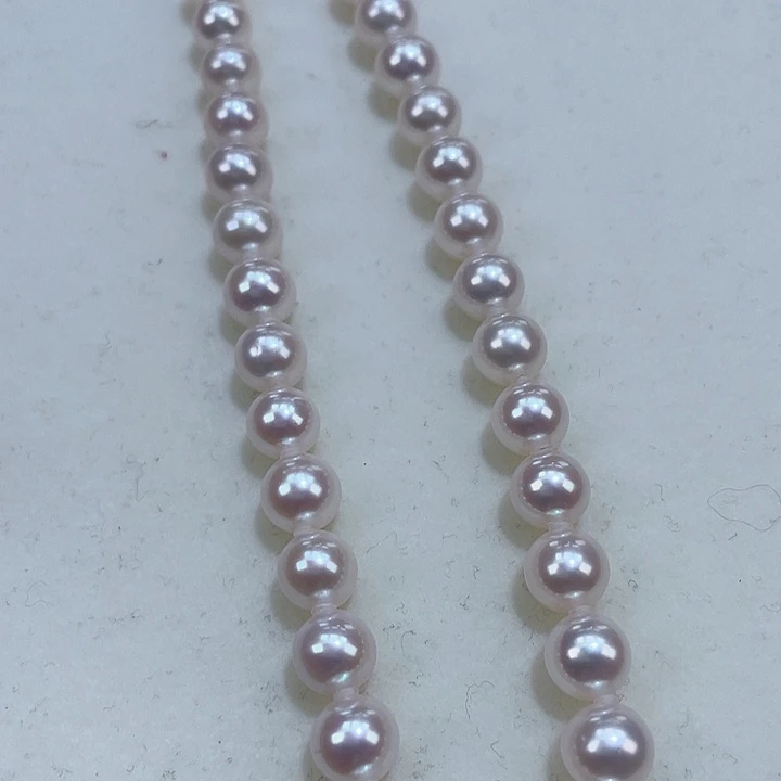 淡水珍珠颈饰银S925镶嵌6.5-7.5天女光飒飒亮