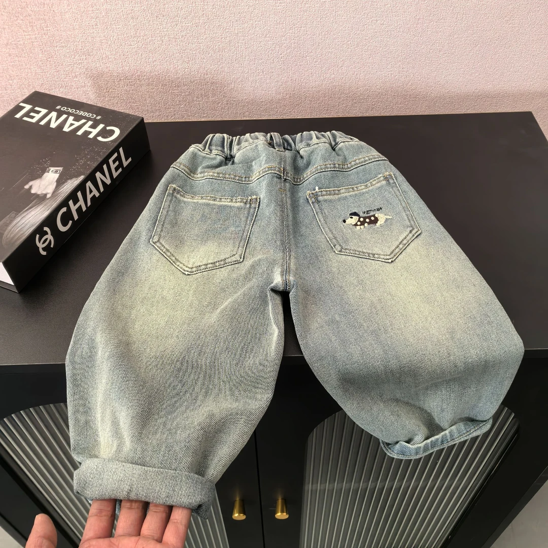 童装男童牛仔裤春秋季中小童宽松长裤儿童男孩宝宝帅气休闲裤潮流