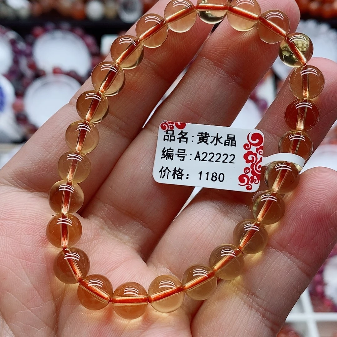 水晶未镶嵌手链黄水晶