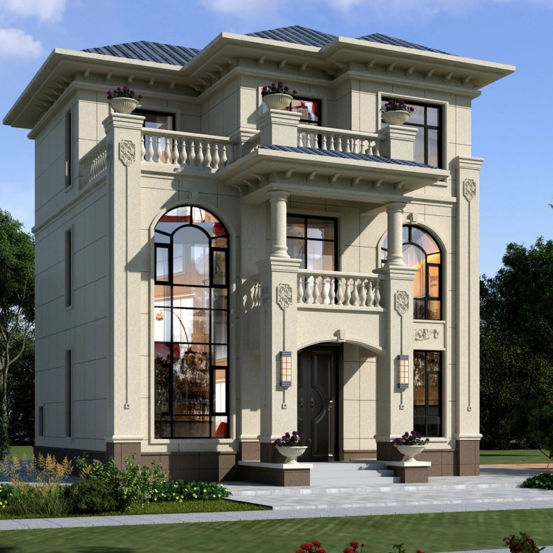 10x9米欧式别墅新款三层设计农村别墅设计设计图定制