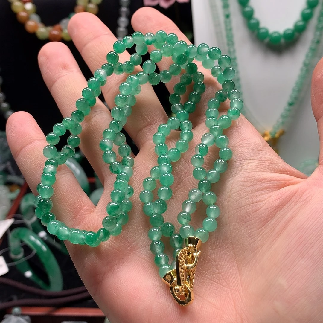 石英质玉未镶嵌项链