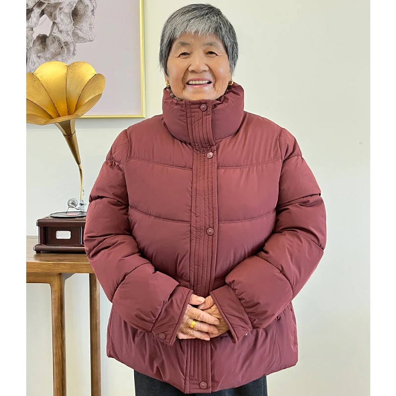 奶奶冬装棉服中老年人保暖外套女妈妈加绒加厚棉袄老太太棉衣