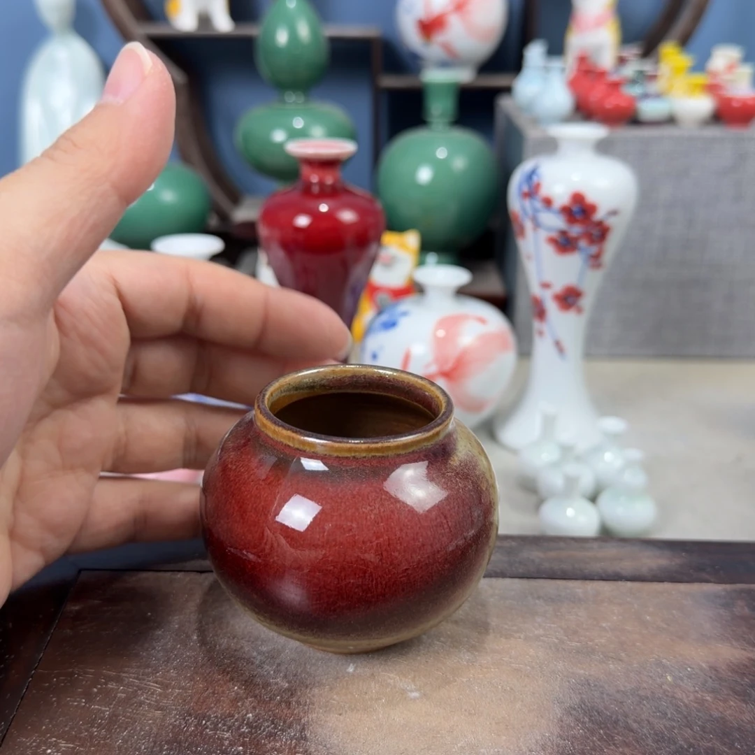 陶瓷手工小花器摆件