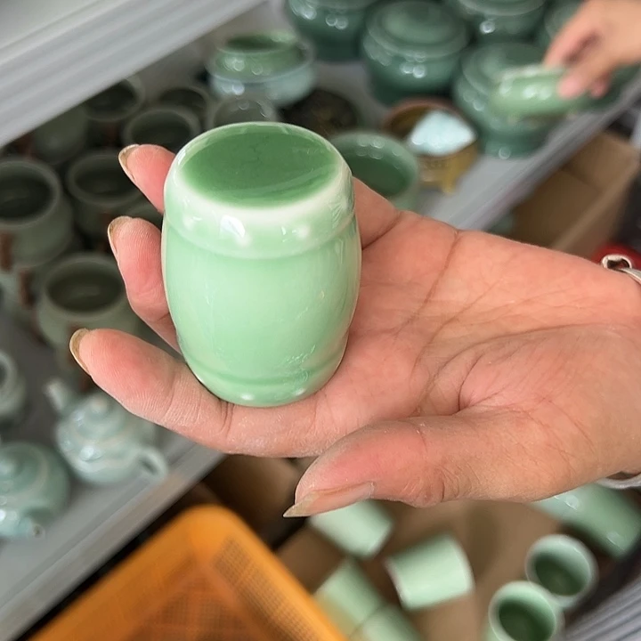 龙泉云间青瓷小米茶器