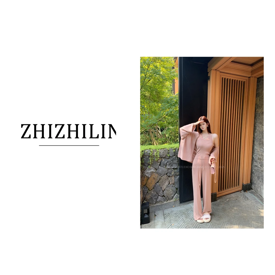 枝枝LIN●「惬意时光」时尚百搭休闲修身显瘦洋气三件套BBQ5SJT2830