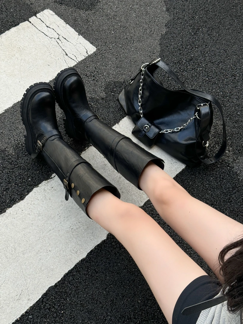 w544 【长筒靴】不过膝女长靴