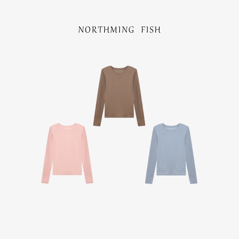 NORTHMING FISH「舒适区」莱赛尔羊毛混纺 秋冬基础百搭垂软打底衫
