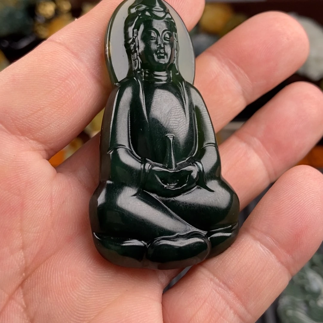 蛇纹石玉挂件未镶嵌枣****店