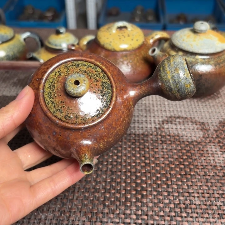 茶壶紫砂段泥侧把160 C