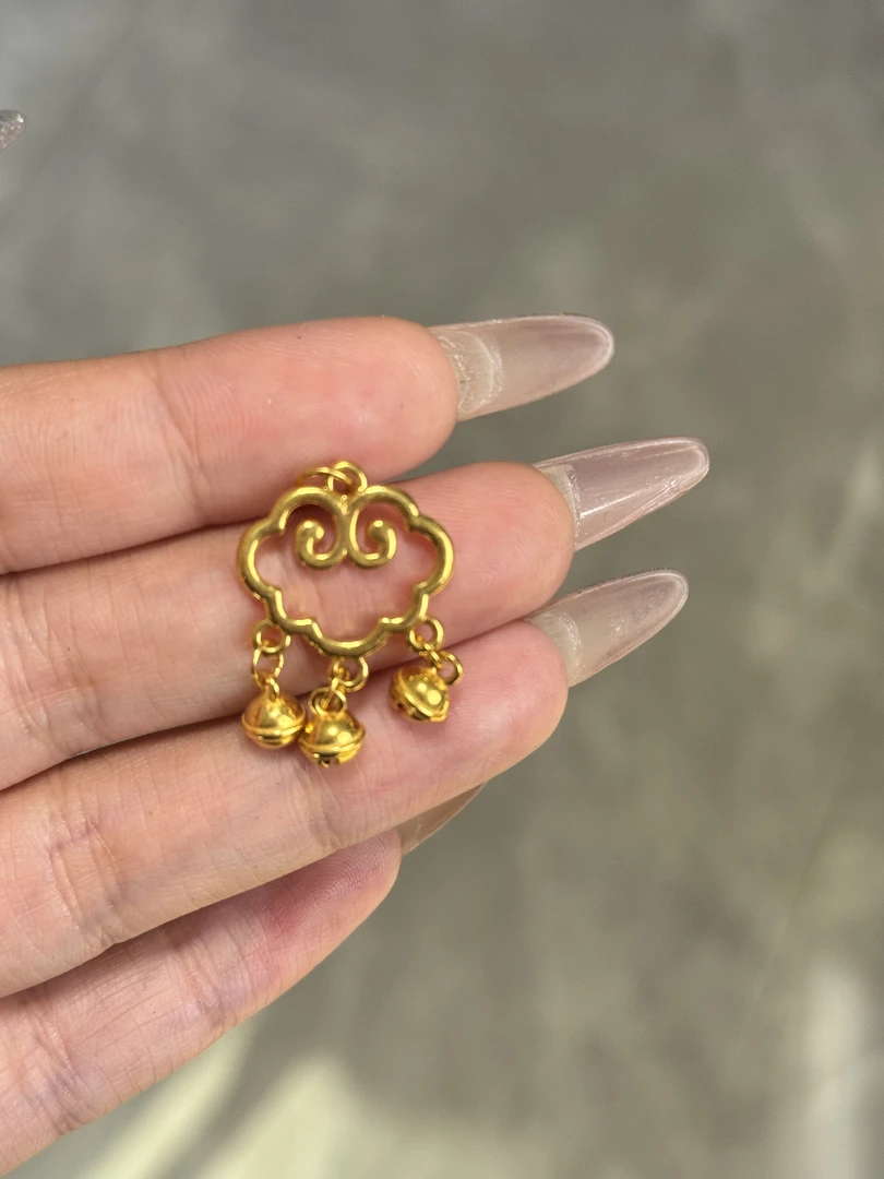 【足金999】祥云福锁 5D工艺时尚百搭