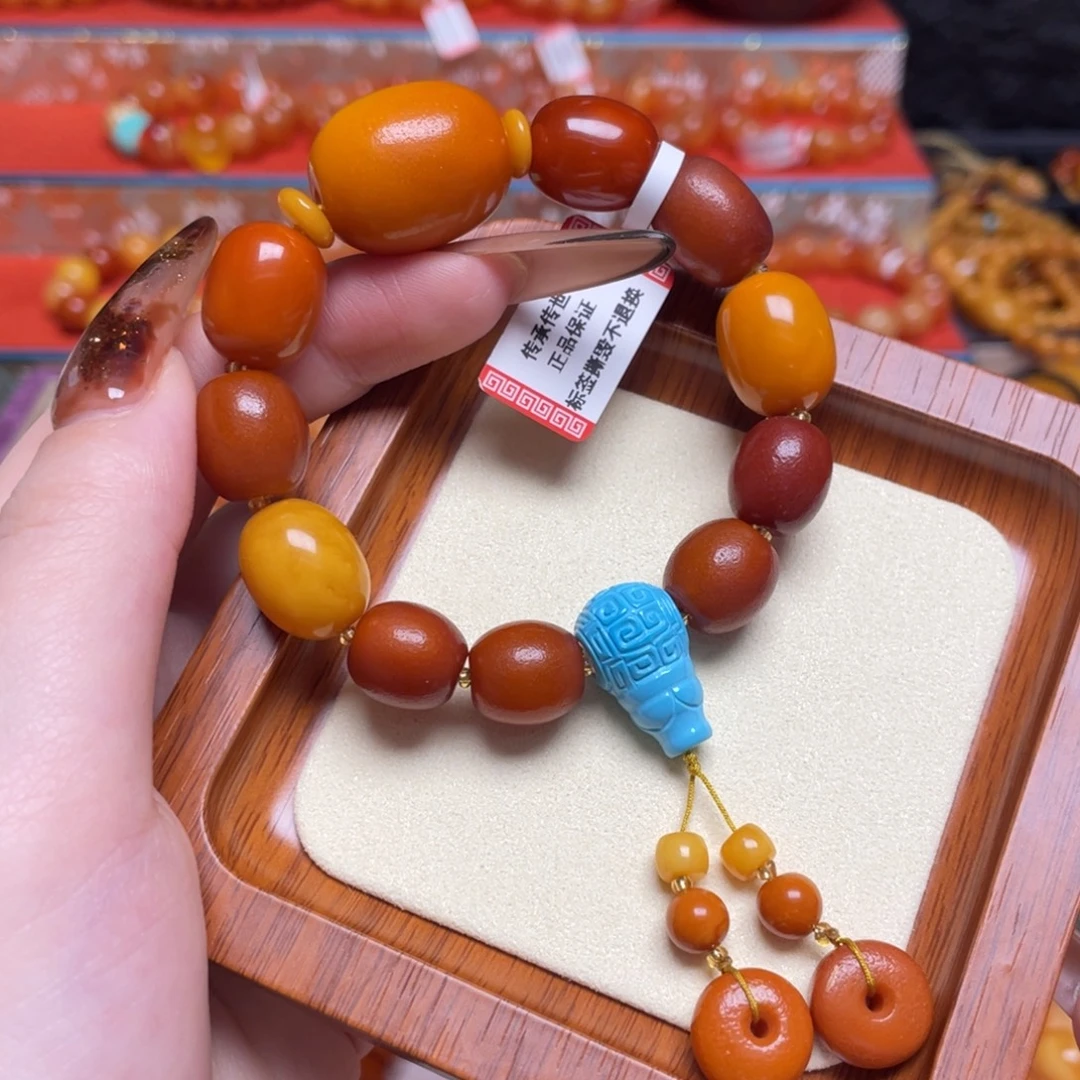 蜜蜡未镶嵌颈饰手串