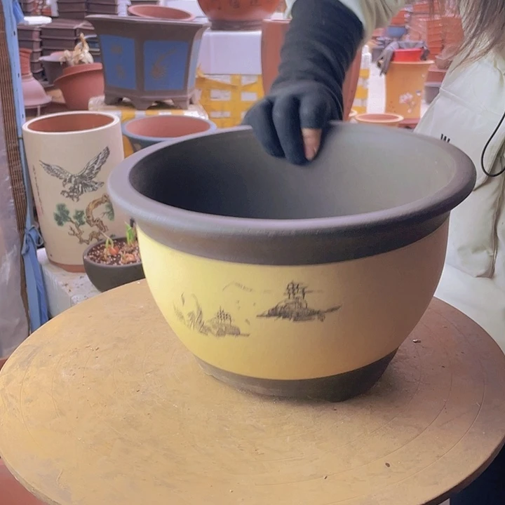 宜兴紫砂花盆花盆003