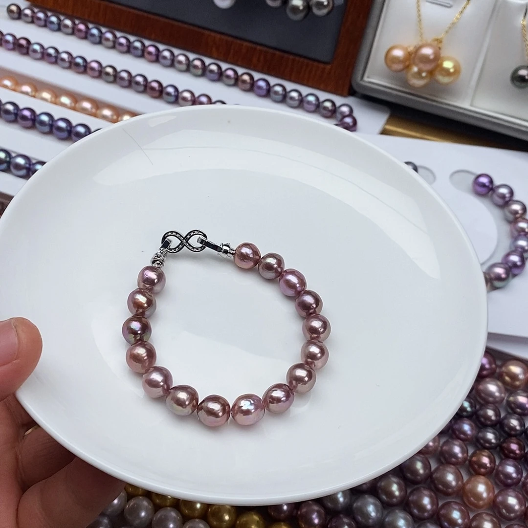 淡水珍珠颈饰合金